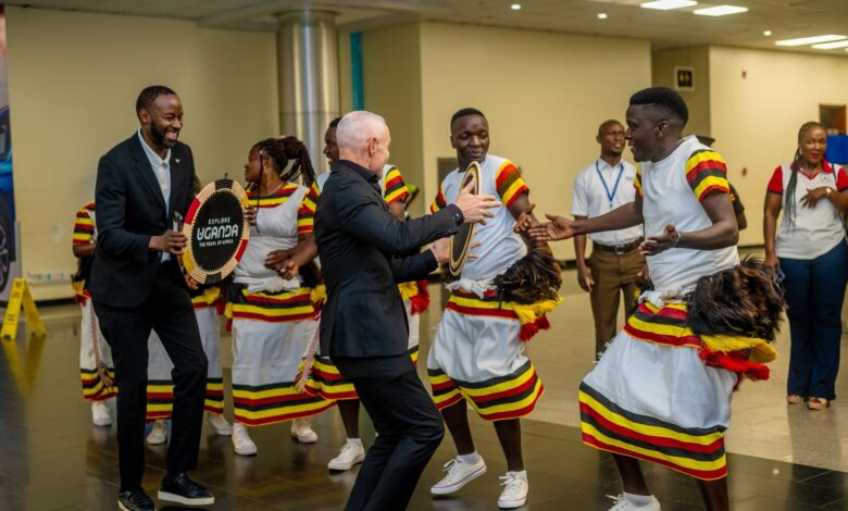 Rock Nation Delegates take part in tradional dance.